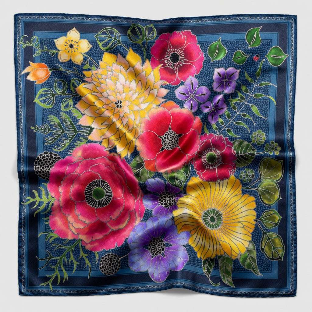 Silk Scarves (Secret Garden After Dusk) Batik