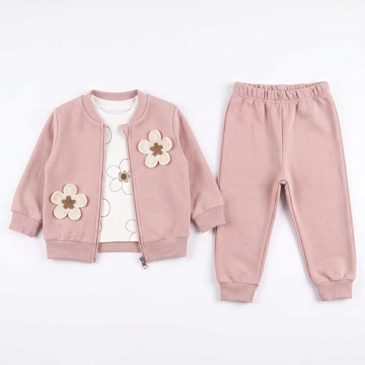 Floral Charm 3PC Jogger Set