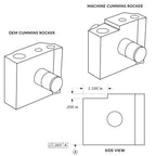 Milled Rocker Arm Pedestal Assembly Kit For 1989-1998 5.9L 12V Dodge Cummins