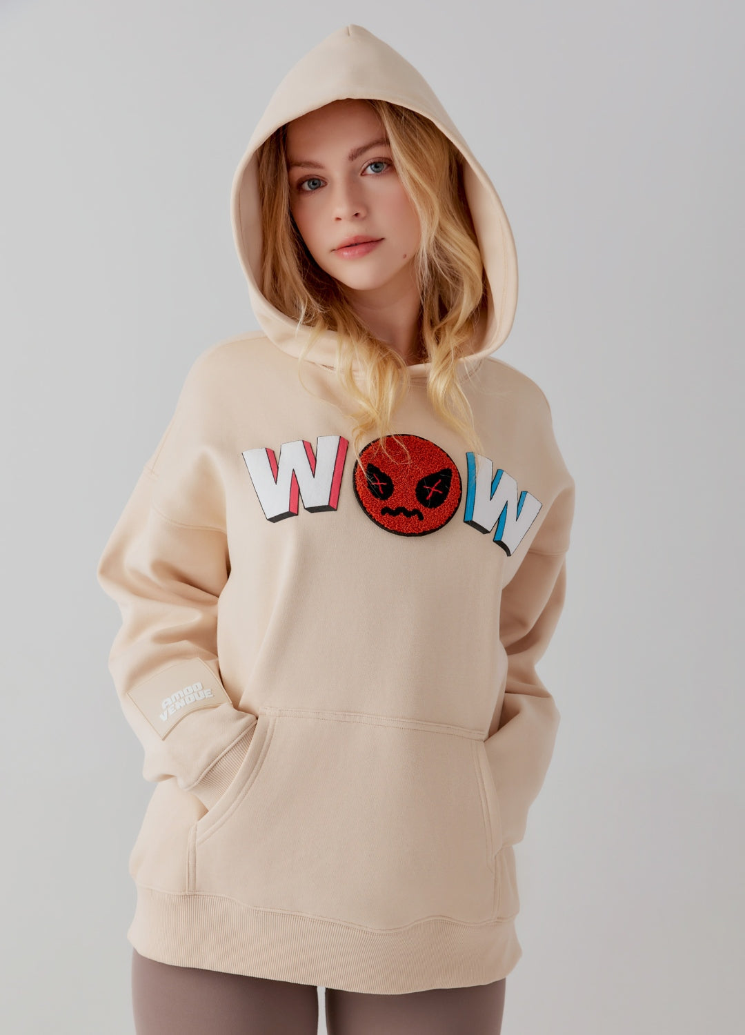 WOW  "Mood" Emoji Hoodie