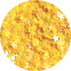 Yellow 5 pointed Star Glitter