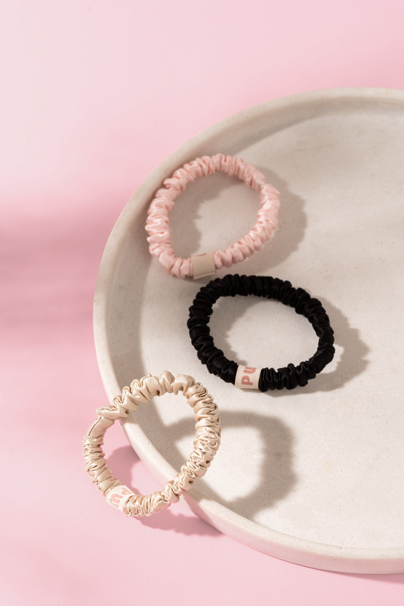 Sale - Slim Silk Scrunchie