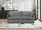 Sofa lit de 78" de Monarch - CENTAURI-13 - tissu gris (8224C13)