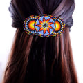Light Blue Native American Beaded Barrettes