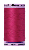 Mettler  Silk-Finish 50wt Solid Cotton Thread 547yd/500M Fuschia