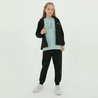 Zip-Up Hoodie Girls Jogger Set