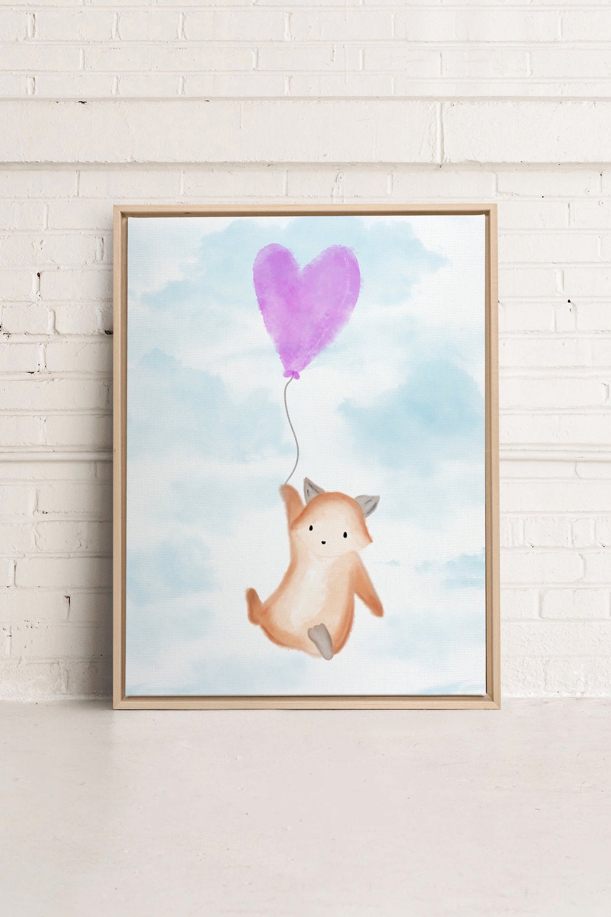 RENARD, Oeuvre sur toile étirée