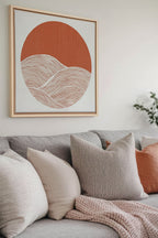 EARTH WAVES, Oeuvre sur toile étirée