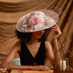 Christmas Sinamay Fascinator Perfect Wedding Hat Unique Derby Party Hat Fashion Church Hats Bride Headband Fascinators for Women