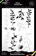 Arden Creative Studio Maker Series Sketched Branches 6in x 8in Clear Stamp Set