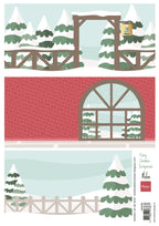 Marianne Design A4 Cutting Sheet - Merry Christmas Backgrounds by Marleen