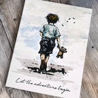 Let The Adventure Begin Pre Cut Rubber Stamp Set by Andy Skinner