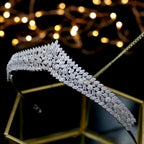 Asnora Crystal Princess Bridal Tiara - Elegant Wedding Hair Accessory for Brides