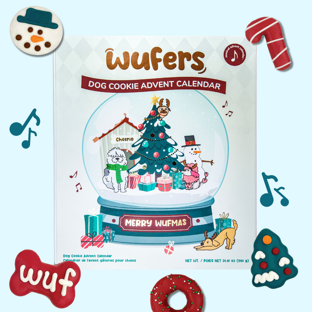 Wufers Snow Globe Singing Advent Calendar for Dogs