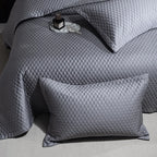 Avignon 3 Pc Light Weight Quilted Comforter Set - Champagne/Dark Grey/Beige/Steel Blue/Burgundy/White/Olive Green/Blush Pink