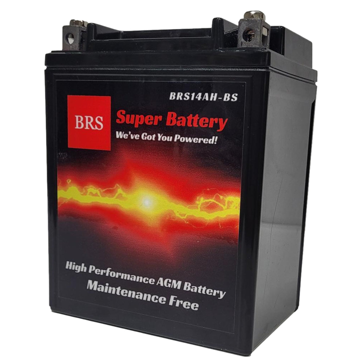 High Performance BRS14AH-BS 2 Year Warranty & Smart Charger / Maintainer Combo Bundle Kit 12v Sealed AGM PowerSports Battery