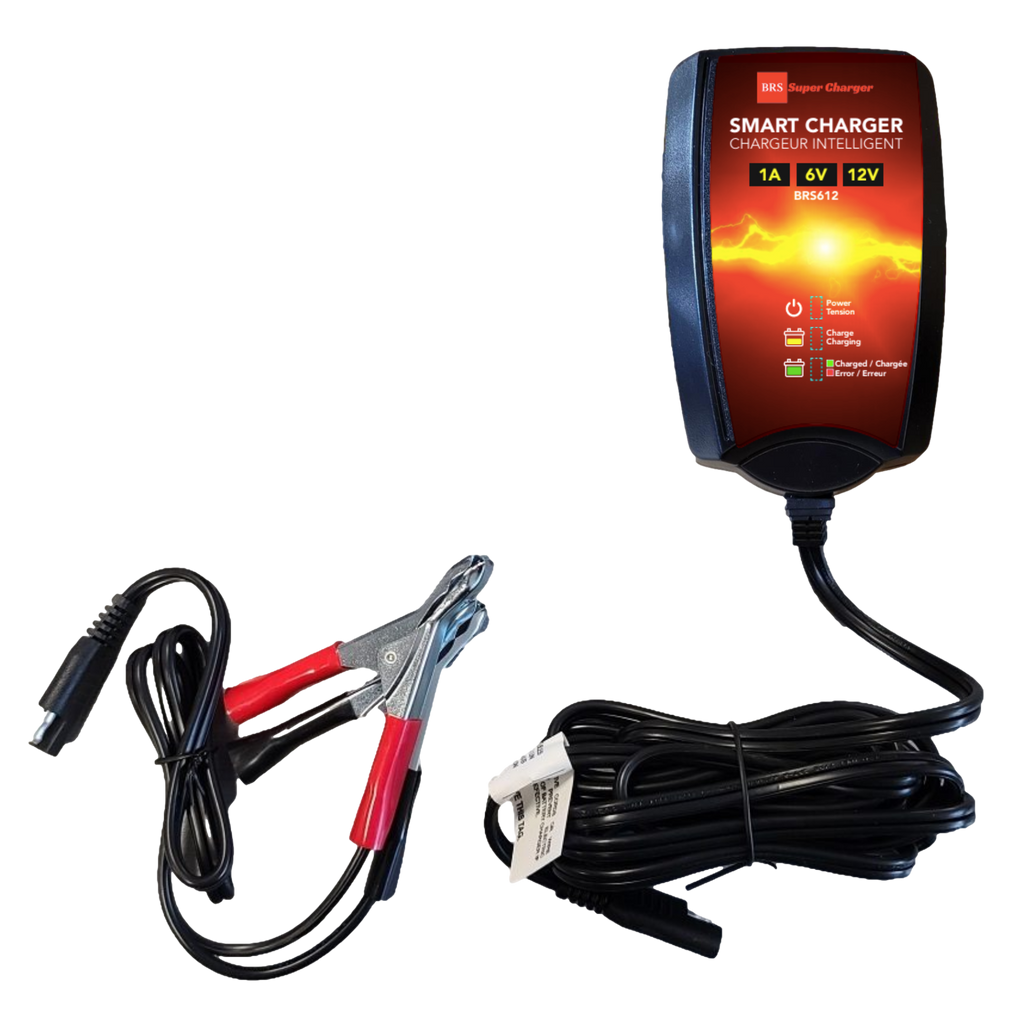 High Performance BRS30L-BS 2 Year Warranty & Smart Charger / Maintainer Combo Bundle Kit  12v Sealed AGM PowerSports Battery