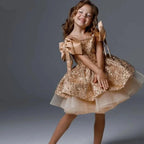 Baby Girl Princess Tutu Dress â€“ Sequins, Tulle, Bow Design for Infants and Toddlers, Perfect for Parties, Pageants, Birthdays, Weddings, and Christmas