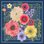 Silk Scarves (Secret Garden After Dusk) Batik
