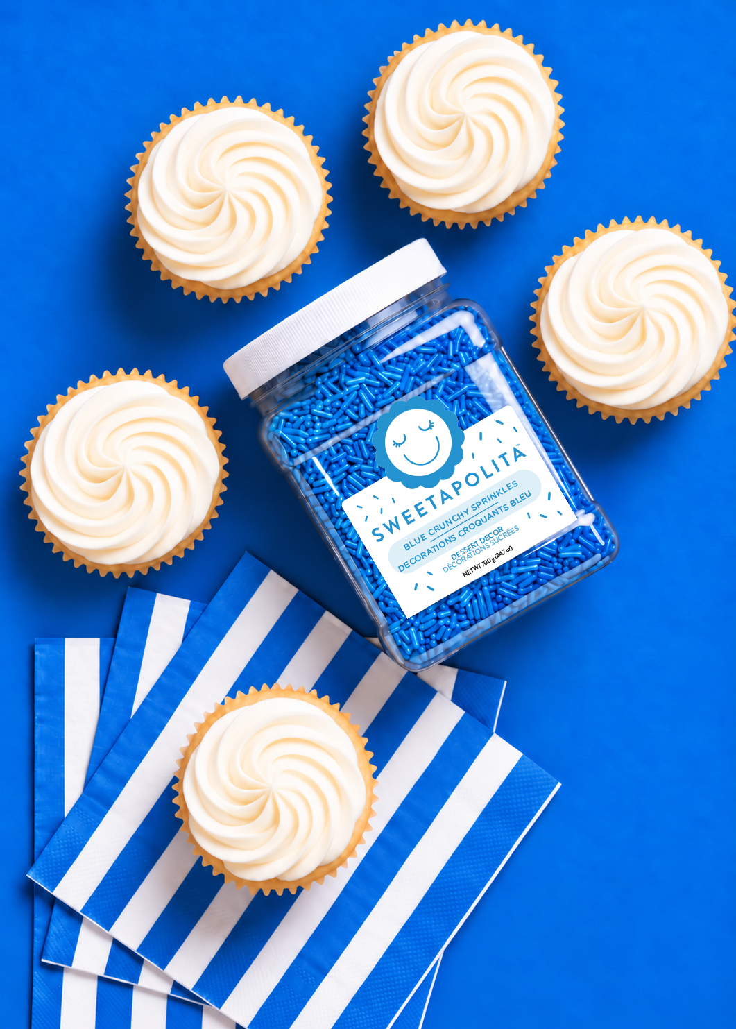Blue Crunchy Sprinkles