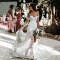 Boho Beach Mermaid Lace Wedding Dress – Chic Fit, Custom Made