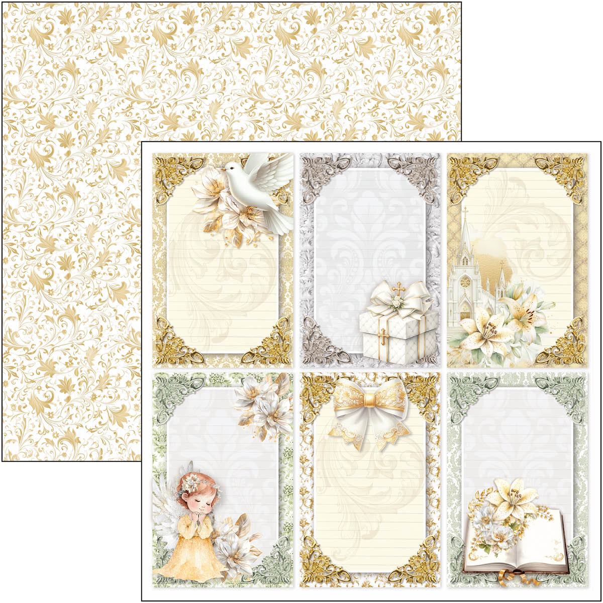 Blessing Day Paper Pad 12"x12" 12/Pkg