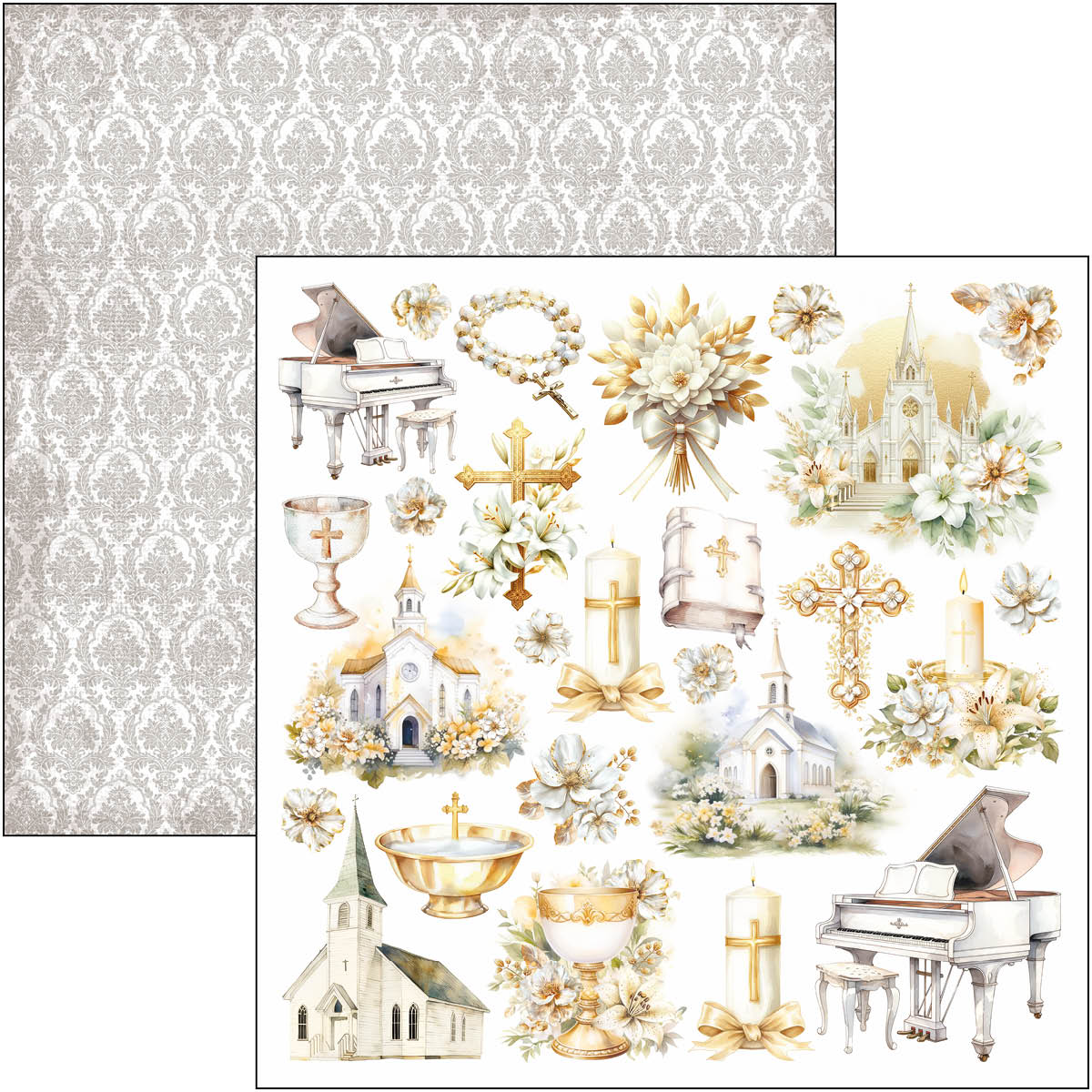 Blessing Day Paper Pad 12"x12" 12/Pkg