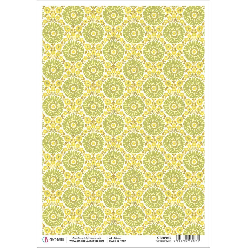 Ciao Bella Rice Paper A4 Flower Power