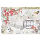 Ciao Bella Rice Paper A4 Frozen Garden