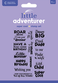 Crafters Companion Clear Acrylic Stamp Set - Super Cool Sentiments