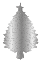 Crafter's Companion Retro Christmas Collection Metal Die Edge’able - Christmas Tree
