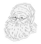 Crafter's Companion Retro Christmas Collection Stamp & Die Set - Santa