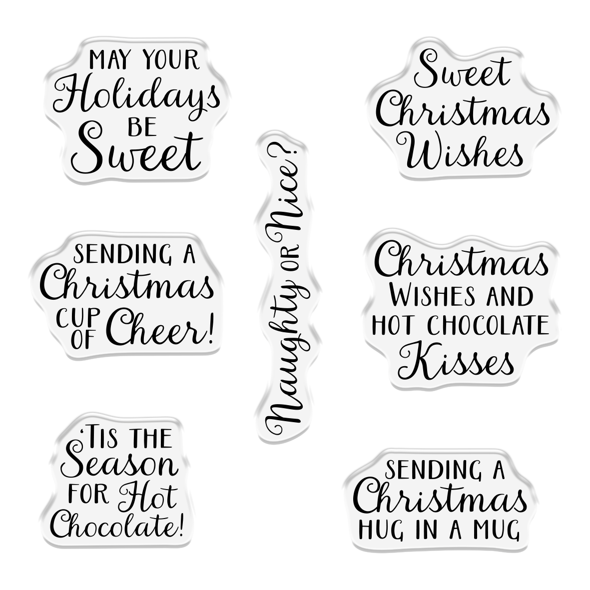 Crafters Companion Stamp & Die - Hot Chocolate