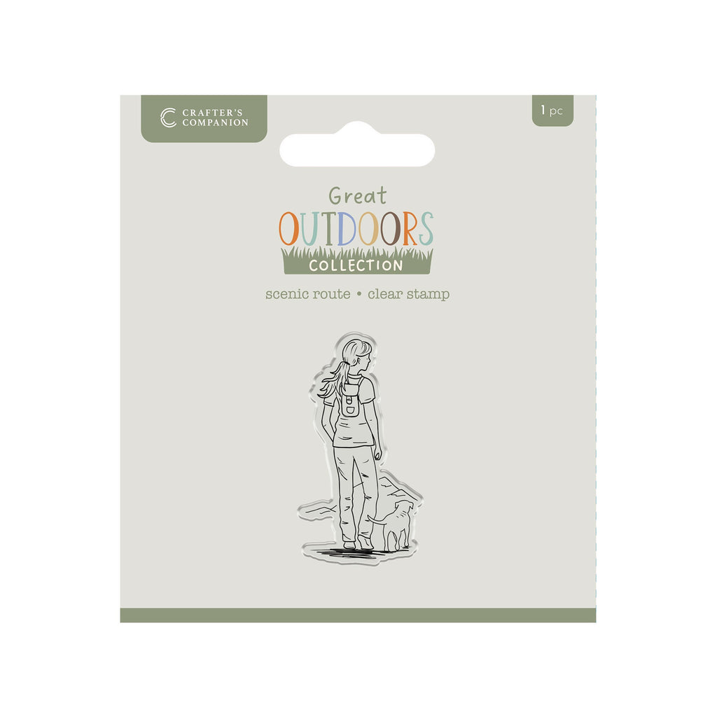 Crafters Companion The Great Outdoors Clear Acrylic Stamp Set - Scenic Route