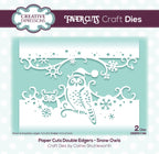 Creative Expressions Paper Cuts Snow Owls Double Edger Craft Die
