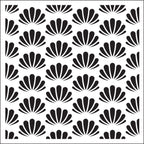 Creative Expressions Sue Wilson Seashells  6 in x 6 in Stencil
