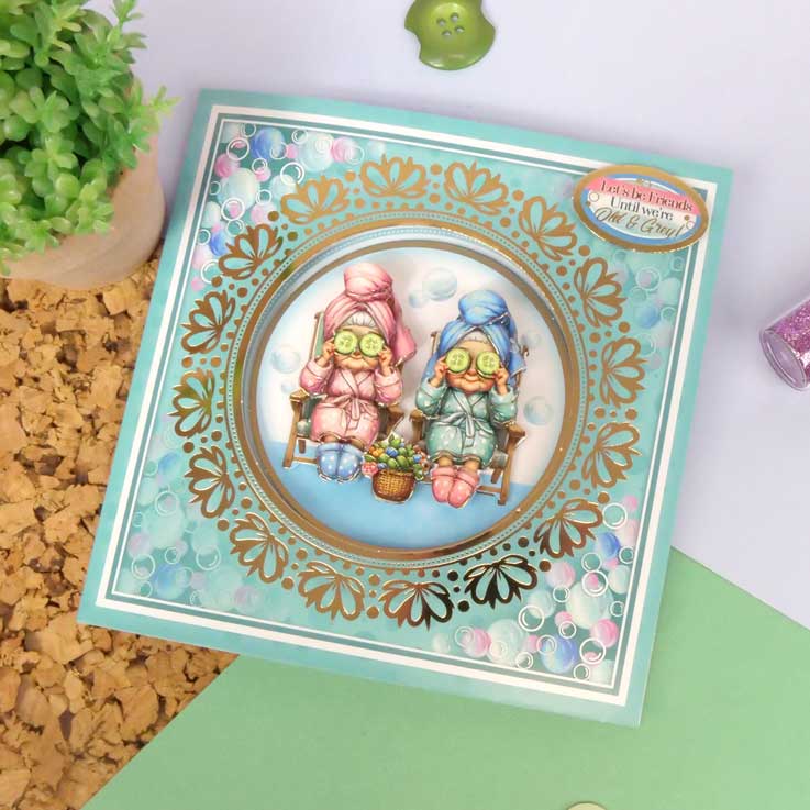 Delightful Golden Oldies Decoupage Card Kit
