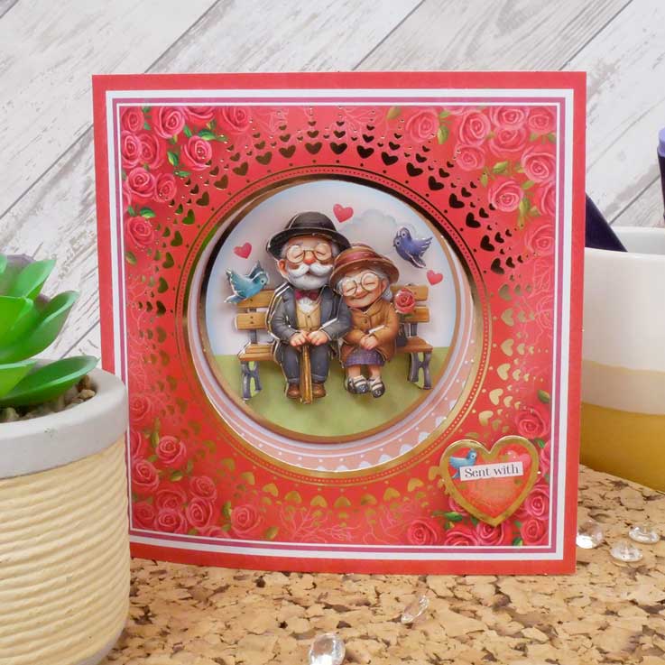 Delightful Golden Oldies Decoupage Card Kit