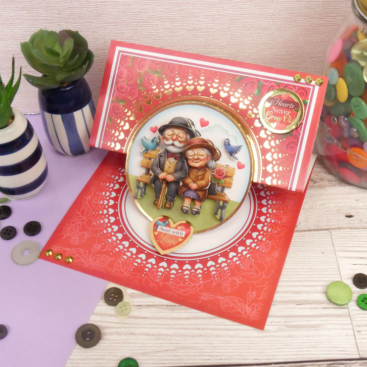 Delightful Golden Oldies Decoupage Card Kit