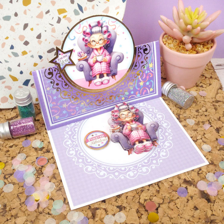 Delightful Golden Oldies Decoupage Card Kit