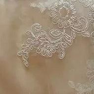 Lace Appliqué Tulle A-Line Wedding Dress – Long Sleeves & Romantic Bridal Elegance, Custom Made