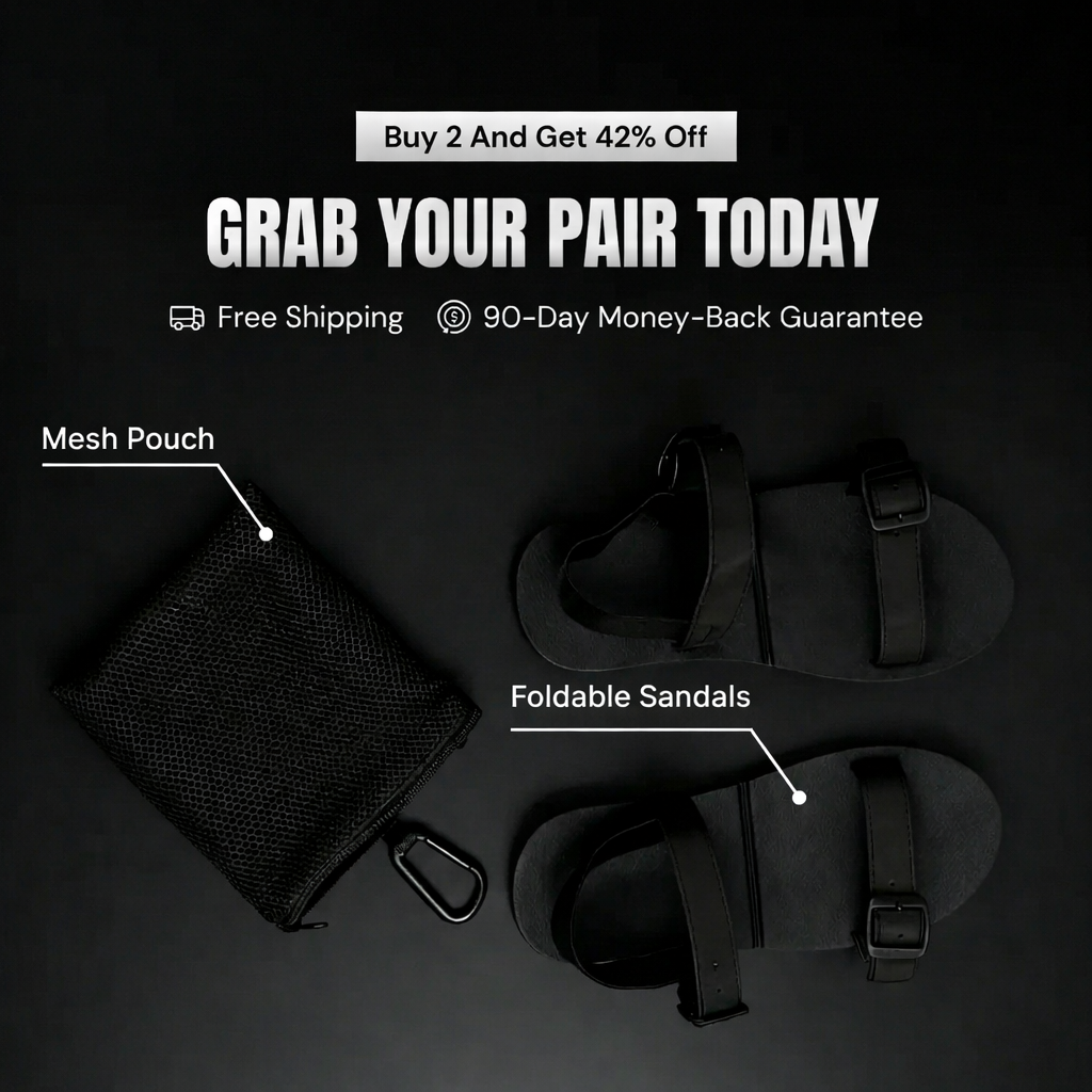 Jimmies™ Original Foldable Sandals – Lightweight Travel & Shower Sandals