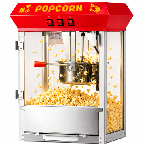 8oz Red Canadian Commercial Popcorn Machine