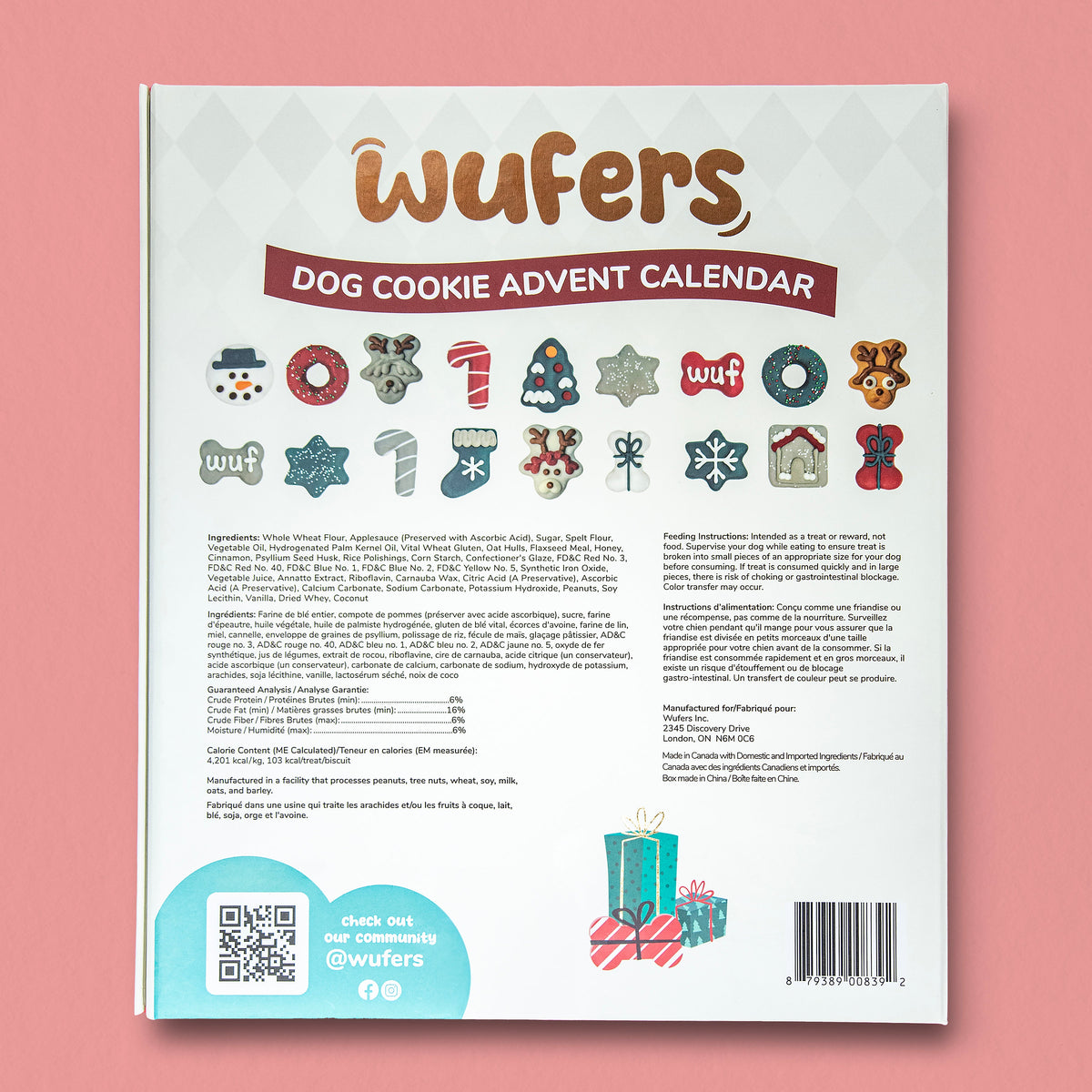 Wufers Snow Globe Singing Advent Calendar for Dogs
