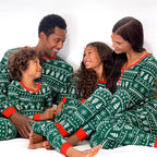 Green Matching Family Christmas Pajamas – Mom, Dad, Kids & Baby