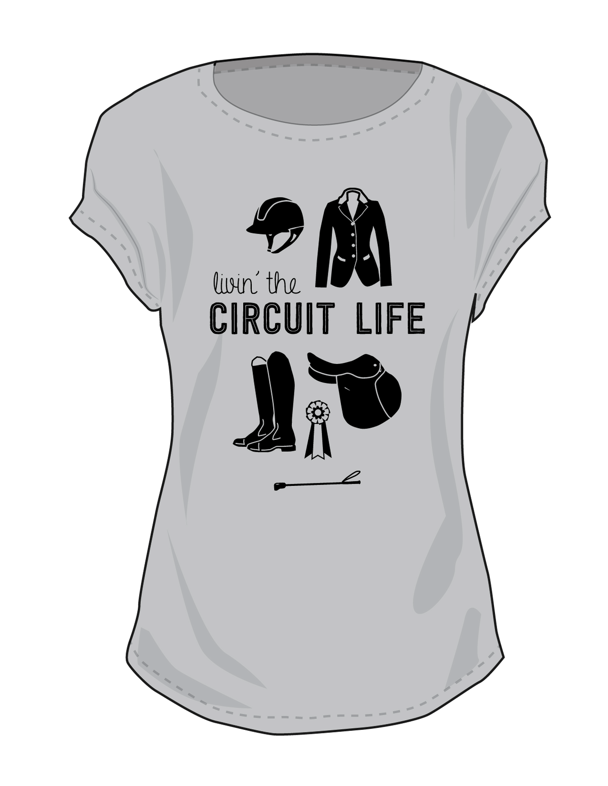 Circuit Life Tee in Pepper