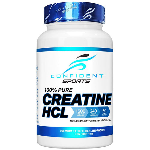 Confident Sports 100% PURE CREATINE HCL, 240 VCaps