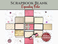 CrafTreat Scrapbook Blanks - Expanding Folio - Black Color