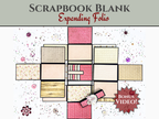 CrafTreat Scrapbook Blanks - Expanding Folio - Black Color