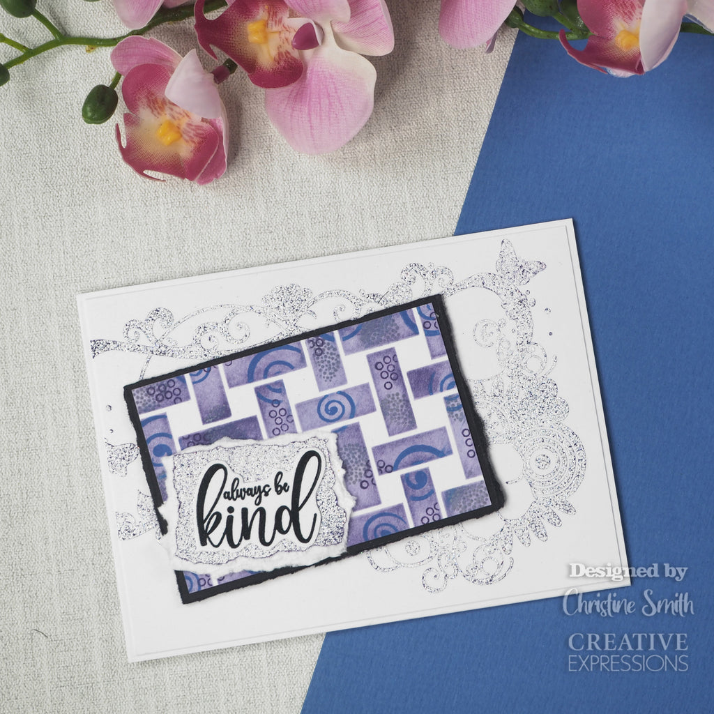 Creative Expressions Designer Boutique Breezy Elements 6 in x 4 in Clear Stamp Set